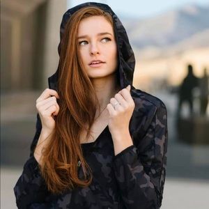 Forest Camo Zipper Hoodie Jacket